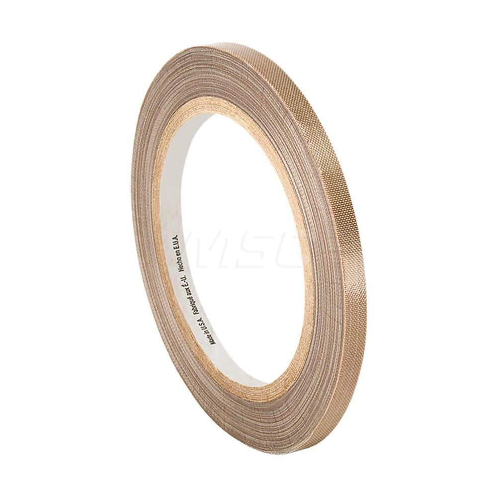 Glass Cloth Tape; Width (Inch): 1; Material Type: PTFE; Color: Brown; Adhesive Material: Silicone; Length (yd): 36.00; Thickness (mil): 5.6000; Tensile Strength (Lb./Inch): 100.00; Minimum Operating Temperature (F): -100.000; Maximum Operating Temperature