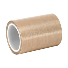 Glass Cloth Tape; Width (Inch): 6; Material Type: PTFE; Color: Brown; Adhesive Material: Silicone; Length (yd): 5.00; Thickness (mil): 5.6000; Tensile Strength (Lb./Inch): 100.00; Minimum Operating Temperature (F): -100.000; Maximum Operating Temperature