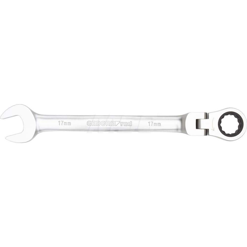 Combination Wrench: Vanadium Steel, Matte Satin Chrome-Plated