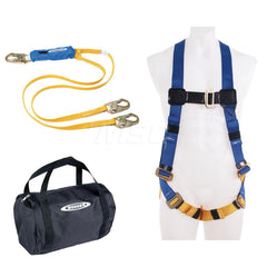 Fall Protection Kits; Kit Type: Aerial Kit; Application: Aerial; Color: Black; Harness Size: Universal; Lanyard Length (Feet): 6 ft; Lanyard Length: 6 ft