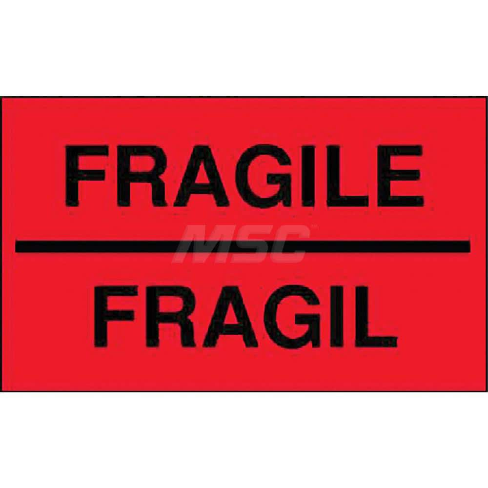 Care Instructions Label: ″Fragile/Fragil″, Rectangle, 5″ Wide, 3″ High Paper