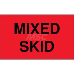 Inspection & Quality Label: ″Mixed Skid″, Rectangle, 5″ Wide, 3″ High Paper