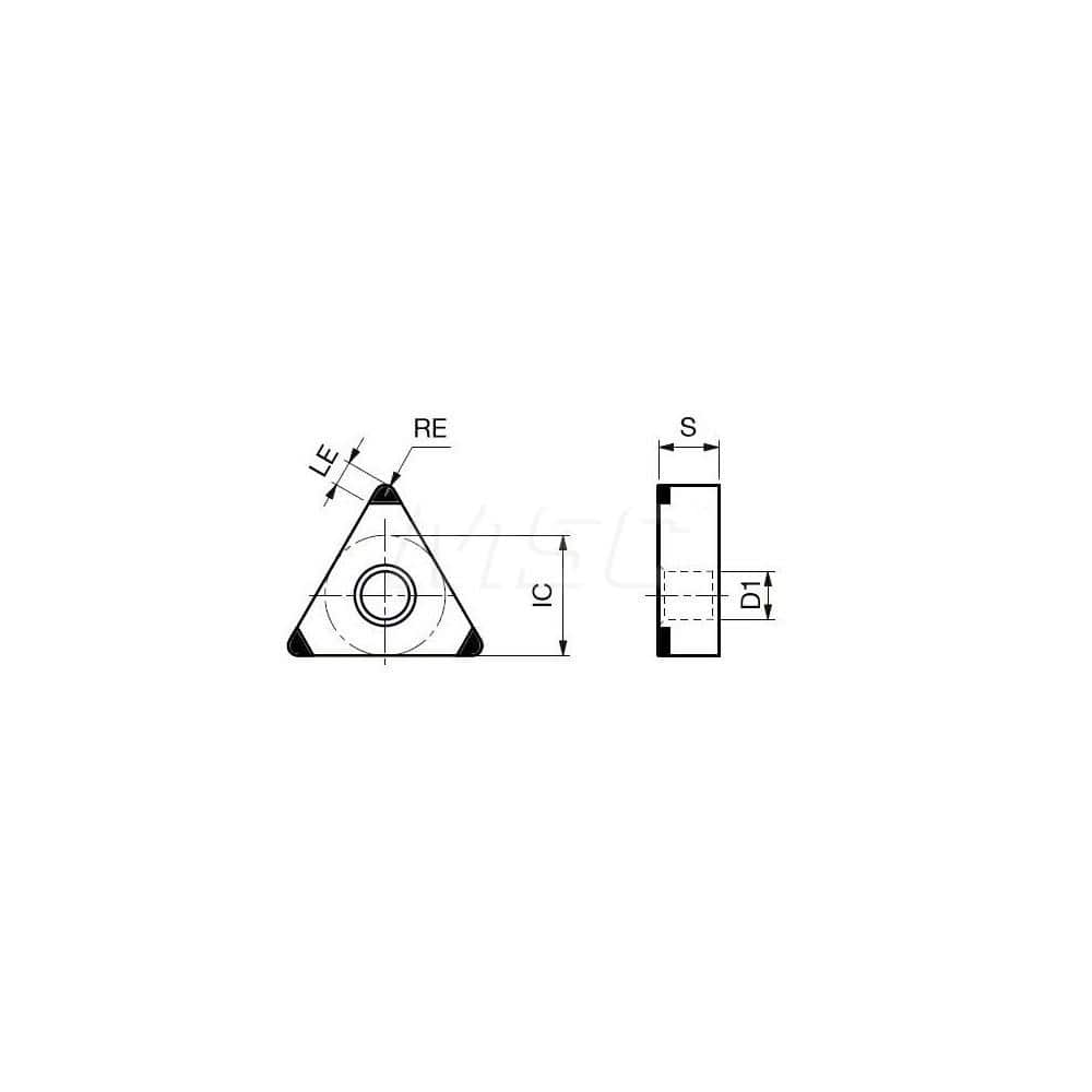 Turning Insert:  3QP-TNGA333-H BXA20,  Polycrystalline Cubic Boron Nitride Coated Finish,  Neutral,  3/8″ Inscribed Circle,  0.0470″ Corner Radius,  60.0 &deg N/A Triangle,  Series  TNGA