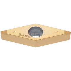 Turning Insert:  2QP-VBGW222 BXA20,  Polycrystalline Cubic Boron Nitride Coated Finish,  Neutral,  1/4″ Inscribed Circle,  0.0310″ Corner Radius,  35.0 &deg N/A Diamond,  Series  VBGW