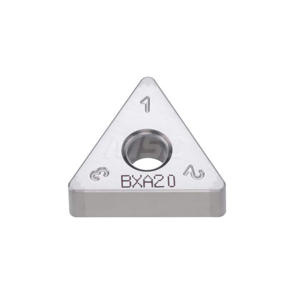 Turning Insert:  6QS-TNGA333 BXA20,  Polycrystalline Cubic Boron Nitride Coated Finish,  Neutral,  3/8″ Inscribed Circle,  0.0472″ Corner Radius,  60.0 &deg N/A Triangle,  Series  TNGA