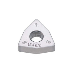 Turning Insert:  6QS-WNGA432-H BXA20,  Polycrystalline Cubic Boron Nitride Coated Finish,  Neutral,  1/2″ Inscribed Circle,  0.0315″ Corner Radius,  80.0 &deg N/A Trigon,  Series  WNGA