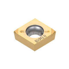 Turning Insert:  2QP-CCGT21.51HP BXA20,  Polycrystalline Cubic Boron Nitride Coated Finish,  Neutral,  1/4″ Inscribed Circle,  0.0160″ Corner Radius,  80.0 &deg N/A Diamond,  Series  CCGT