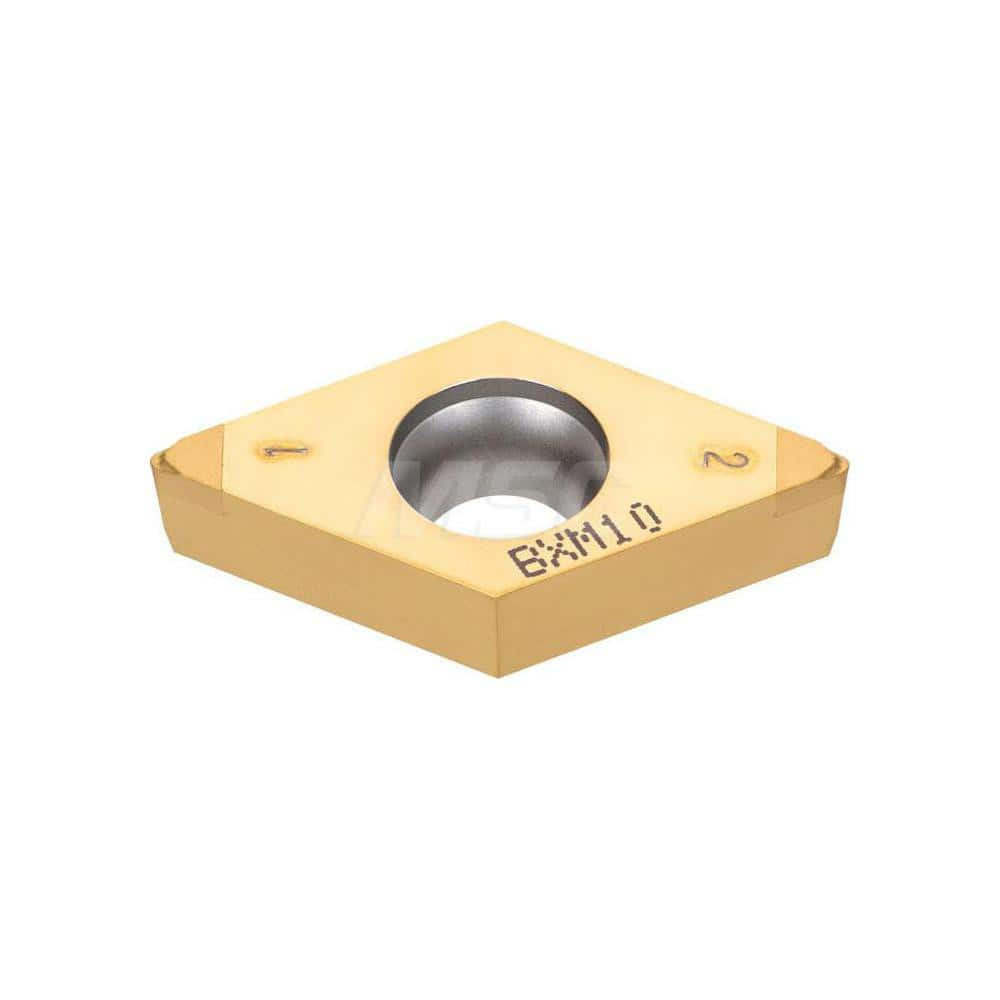 Turning Insert:  2QP-DCGT32.52HP BXA20,  Polycrystalline Cubic Boron Nitride Coated Finish,  Neutral,  3/8″ Inscribed Circle,  0.0310″ Corner Radius,  55.0 &deg N/A Diamond,  Series  DCGT