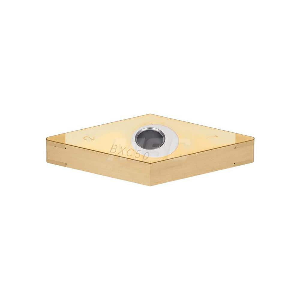 Turning Insert:  4QP-VNGA331 BXA30,  Polycrystalline Cubic Boron Nitride TiAlN Finish,  Neutral,  3/8″ Inscribed Circle,  0.0160″ Corner Radius,  35.0 &deg N/A Diamond,  Series  VNGA