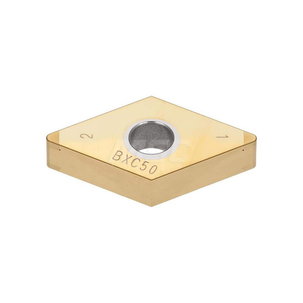 Turning Insert:  4QP-DNGA432 BXA30,  Polycrystalline Cubic Boron Nitride TiAlN Finish,  Neutral,  1/2″ Inscribed Circle,  0.0310″ Corner Radius,  55.0 &deg N/A Diamond,  Series  DNGA