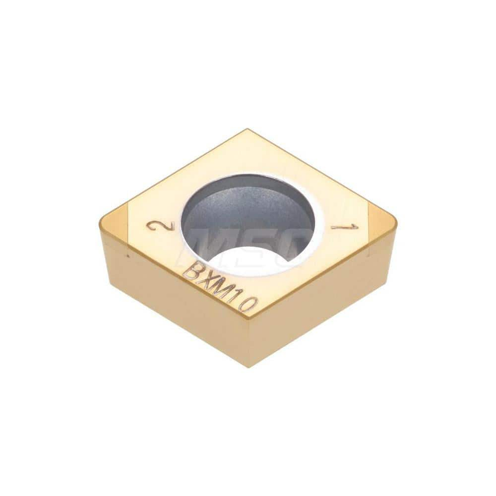 Turning Insert:  2QP-CCGW32.51 BXA30,  Polycrystalline Cubic Boron Nitride TiAlN Finish,  Neutral,  3/8″ Inscribed Circle,  0.0160″ Corner Radius,  80.0 &deg N/A Diamond,  Series  CCGW