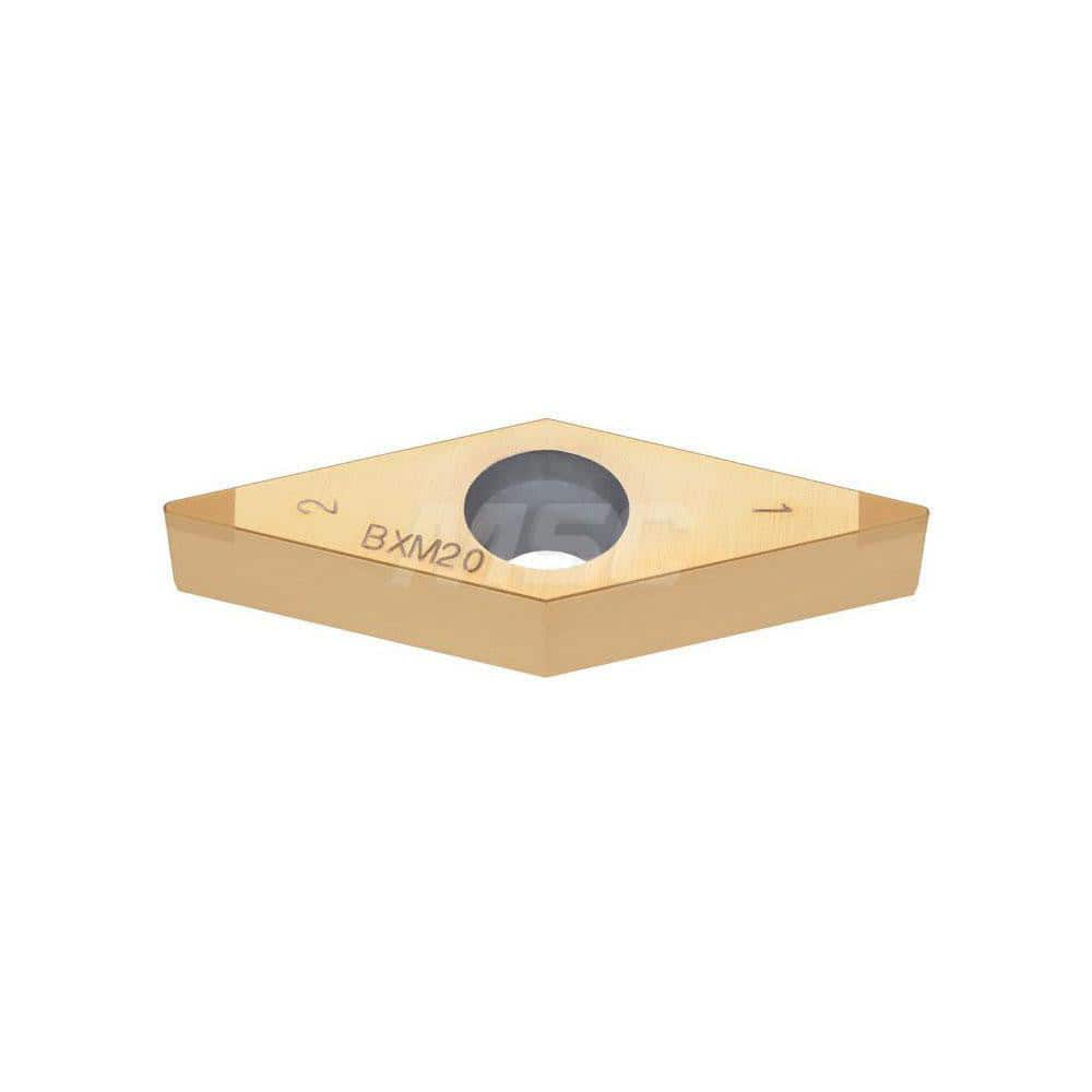 Turning Insert:  2QP-VBGW222 BXM10,  Polycrystalline Cubic Boron Nitride TiCN Finish,  Neutral,  1/4″ Inscribed Circle,  0.0310″ Corner Radius,  35.0 &deg N/A Diamond,  Series  VBGW