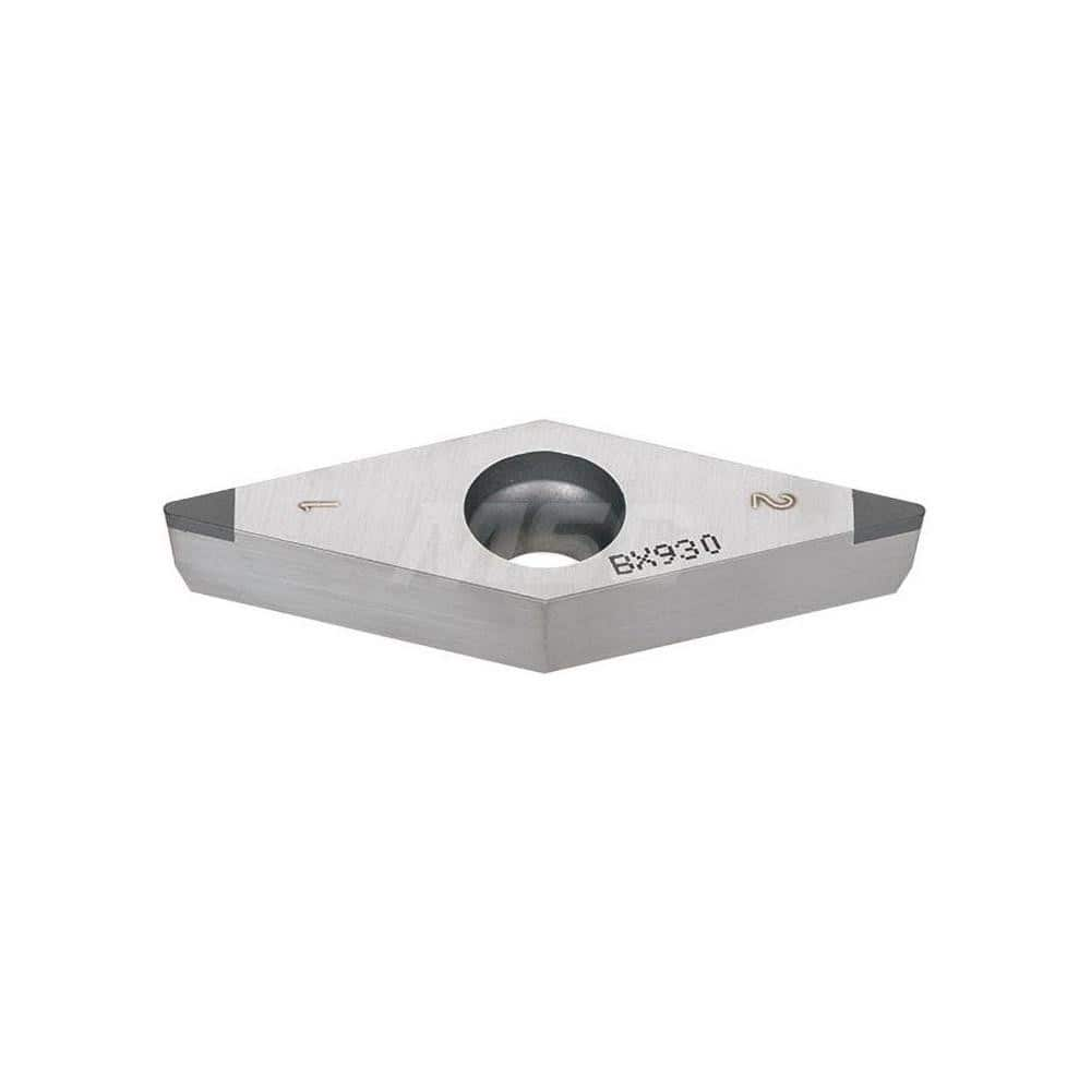 Turning Insert:  2QP-VCGW331 BXM10,  Polycrystalline Cubic Boron Nitride TiCN Finish,  Neutral,  3/8″ Inscribed Circle,  0.0160″ Corner Radius,  35.0 &deg N/A Diamond,  Series  VCGW