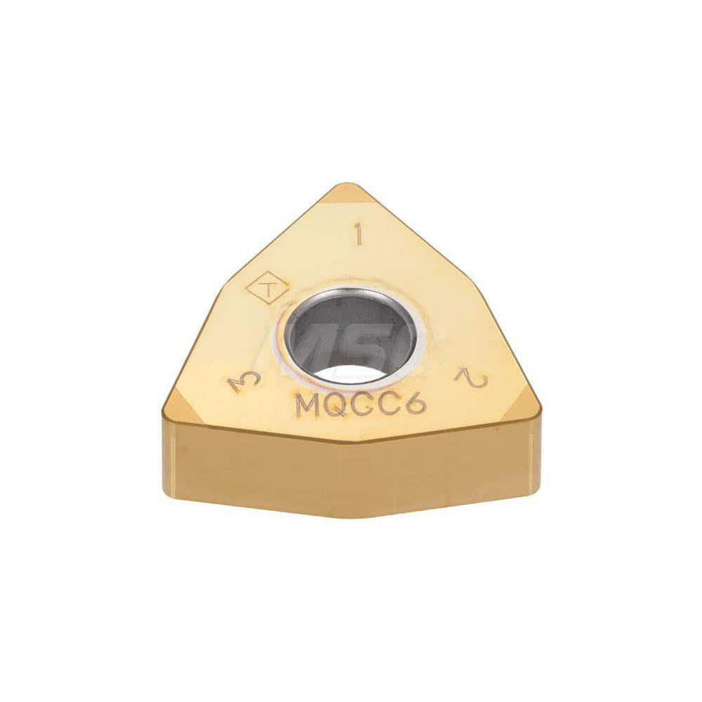 Turning Insert:  3QP-WNGA432 BXM10,  Polycrystalline Cubic Boron Nitride TiCN Finish,  Neutral,  1/2″ Inscribed Circle,  0.0310″ Corner Radius,  80.0 &deg N/A Trigon,  Series  WNGA