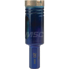 Tile & Glass Drill Bits; Drill Bit Size (Decimal Inch): 0.75 in; Shank Diameter (Inch): 3.0000; Drill Bit Cutting Shape: Round; Shank Type: Hex Shank; Through Coolant: None; Cutting Direction: Right Hand; Drill Bit Size (Inch): 0.75 in; Drill Bit Material