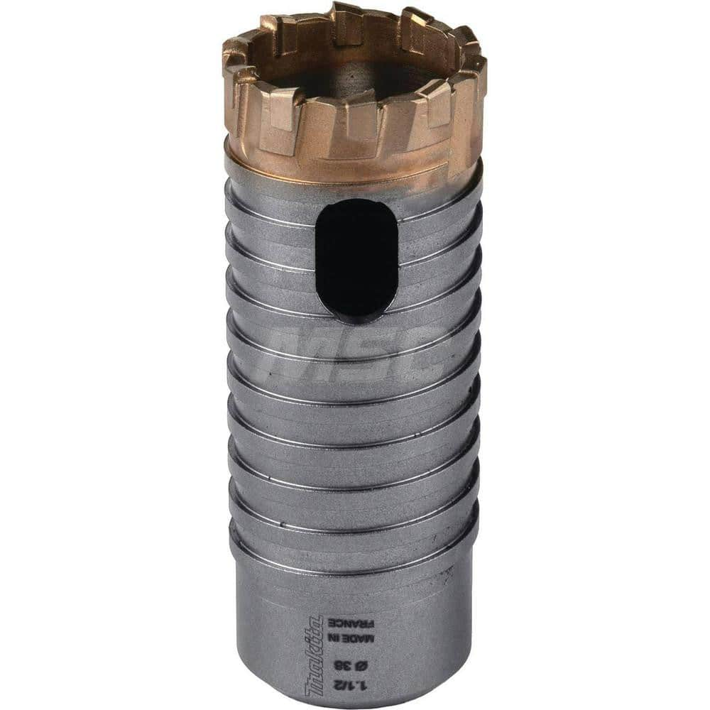 Rebar Cutter Drill Bits; Drill Bit Size (Inch): 1.5 in; Overall Length (Inch): 4.00; Shank Diameter (Inch): 1.0000; Flute Length (Inch): 0.125 in; Shank Type: SDS-Plus Shank; Drill Bit Material: Polycrystalline Diamond (PCD); Alloy Steel; Drill Bit Size (