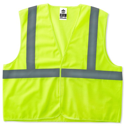 8205HL XS Lime Super Econ Mesh Vest Type R Class 2 - Caliber Tooling