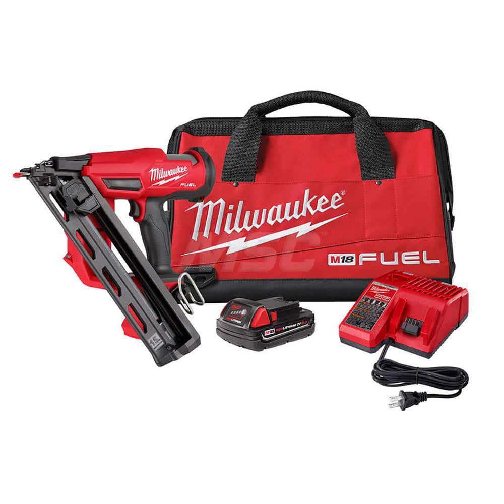 Cordless Nailers; Voltage: 18.00; Nailer Type: Finish Nailer; Nail Length: 2.5; Nail Shank Diameter: 0.072 mm; Battery Series: Lithium Ion; Batteries Included: Yes; Overall Height: 12.6; Overall Length: 12.75; Overall Width: 6; Features: 110 Nail Magazine