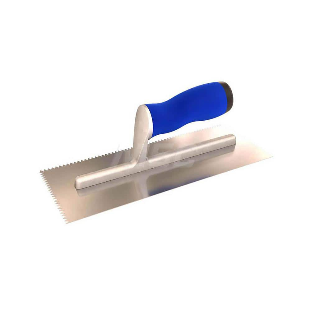 Trowels; Type: Notched Trowel; Trowel Type: Notched Trowel; Blade Type: V-Notch; Blade Material: Steel