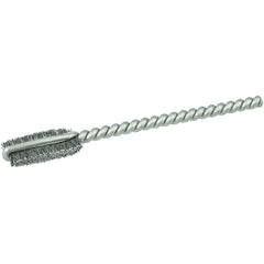 1/4″ Power Tube Brush, .005″ Stainless Steel Wire Fill, 9/16″ Brush Length - Caliber Tooling