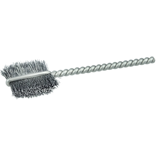 1/2″ Power Tube Brush, .005″ Stainless Steel Wire Fill, 9/16″ Brush Length - Caliber Tooling