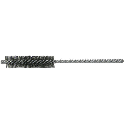 1/2″ Power Tube Brush, .004″ Stainless Steel Wire Fill, 2″ Brush Length - Caliber Tooling