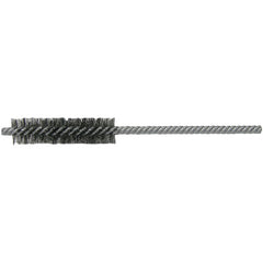 1/2″ Power Tube Brush, .004″ Stainless Steel Wire Fill, 2″ Brush Length - Caliber Tooling