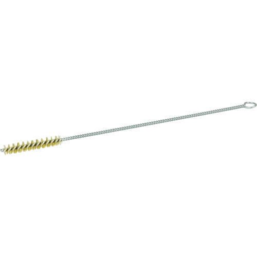 3/8″ Hand Tube Brush-0.004″ Brass, 2 Brush Length - Non-Sparking Wire Wheel - Caliber Tooling