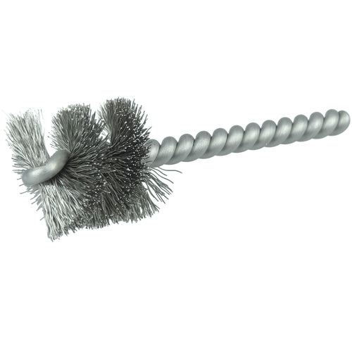 1″ Power Tube Brush, .005″ Stainless Steel Fill, 1″ Brush Length - Caliber Tooling