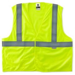 8255HL L/XL LIME TREATED POLY VEST - Caliber Tooling