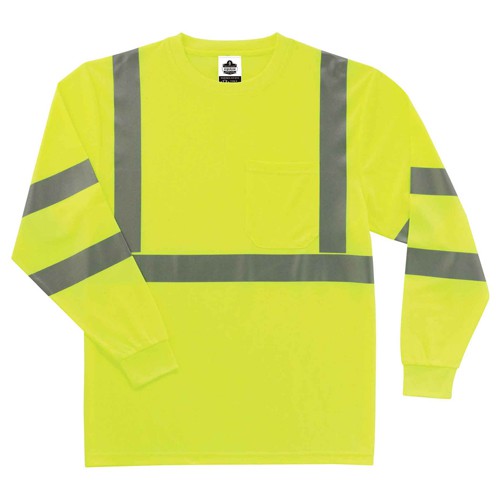 8391 S Lime Long Sleeve T-Shirt Type R Class 3 - Caliber Tooling