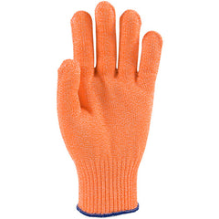 ‎22-760OR/L SS Engineered Yarn Glove - S-steel wire core & Dyneema Yarn - w/poly - Medium Weight - orn - 10 Gg - Exact Industrial Supply