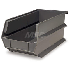 Plastic Hang, Stack & Nest Bin: Gray 65 lb Capacity