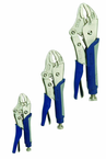 3 Piece - Curve Jaw Cushion Grip Locking Plier Set - Caliber Tooling