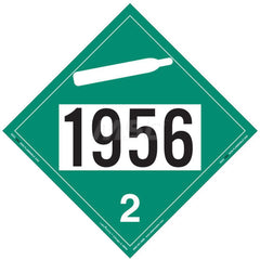 DOT Placards & Holders; Type: Placard; Legend: Flammable Gas; Legend: Flammable Gas; Material: Vinyl; Message or Graphic: Flammable Gas; Legend Color: Red; Material: Vinyl; Compliance Specifications: DOT 49 CFR 172.519; Placard Coating: UV; Language: Engl