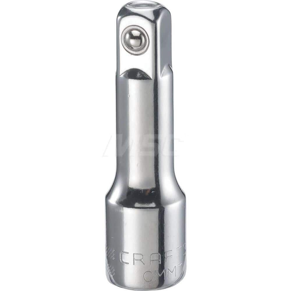 Socket Extensions; Tool Type: Extension Bar; Drive Size: 1/2 in; Finish: Polished Chrome; Overall Length (Inch): 3; Overall Length (Decimal Inch): 3.0000