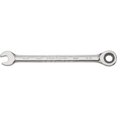 Combination Wrench: Steel, Polished Chrome-Plated