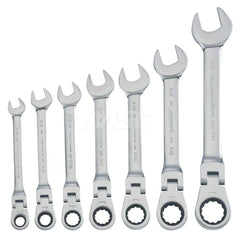 Wrench Set: 7 Pc, Inch Polished Chrome Finish