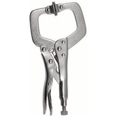 LOCKING C-CLAMP W/SWIVEL PAD 9″ - Caliber Tooling