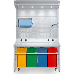 Stationary Workstations; Number of Drawers: 0.000; Top Type: Melamine Top; Painted Steel; Width (Inch): 590.6; Length: 287.4020; Depth (Inch): 287.4; Depth (Inch): 287.4; Load Capacity (Lb.): 250.000; Load Capacity (Lb.): 250.000; Height (Inch): 905.5; Ty