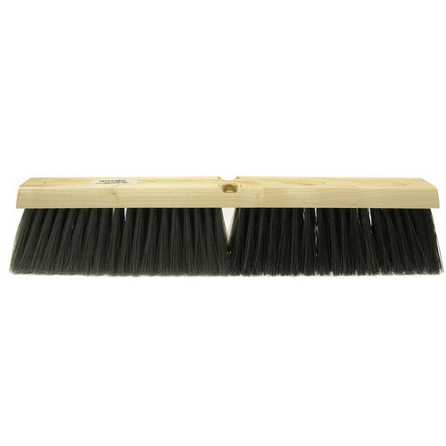 24″ - Black Medium Sweeping Broom Without Handle - Caliber Tooling