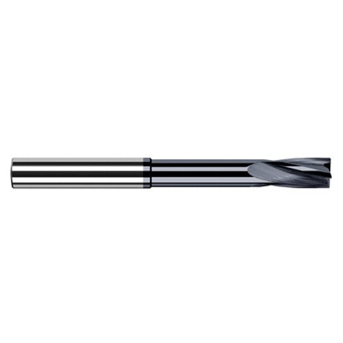 ‎0.2656″ (17/64″) Cutter Diameter × 0.8750″ (7/8″) Flute Length × 2.1250″ (2-1/8″) Reach Carbide Flat Bottom Counterbore, 4 Flutes, AlTiN Coated - Exact Industrial Supply