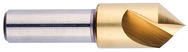 1/2" Size-1/4 Shank-82°-HSS Single Flute Countersink - Caliber Tooling