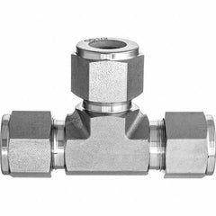 Value Collection - Metal Compression Tube Fittings Type: Union Tee End Connections: Comp x Comp x Comp - Caliber Tooling