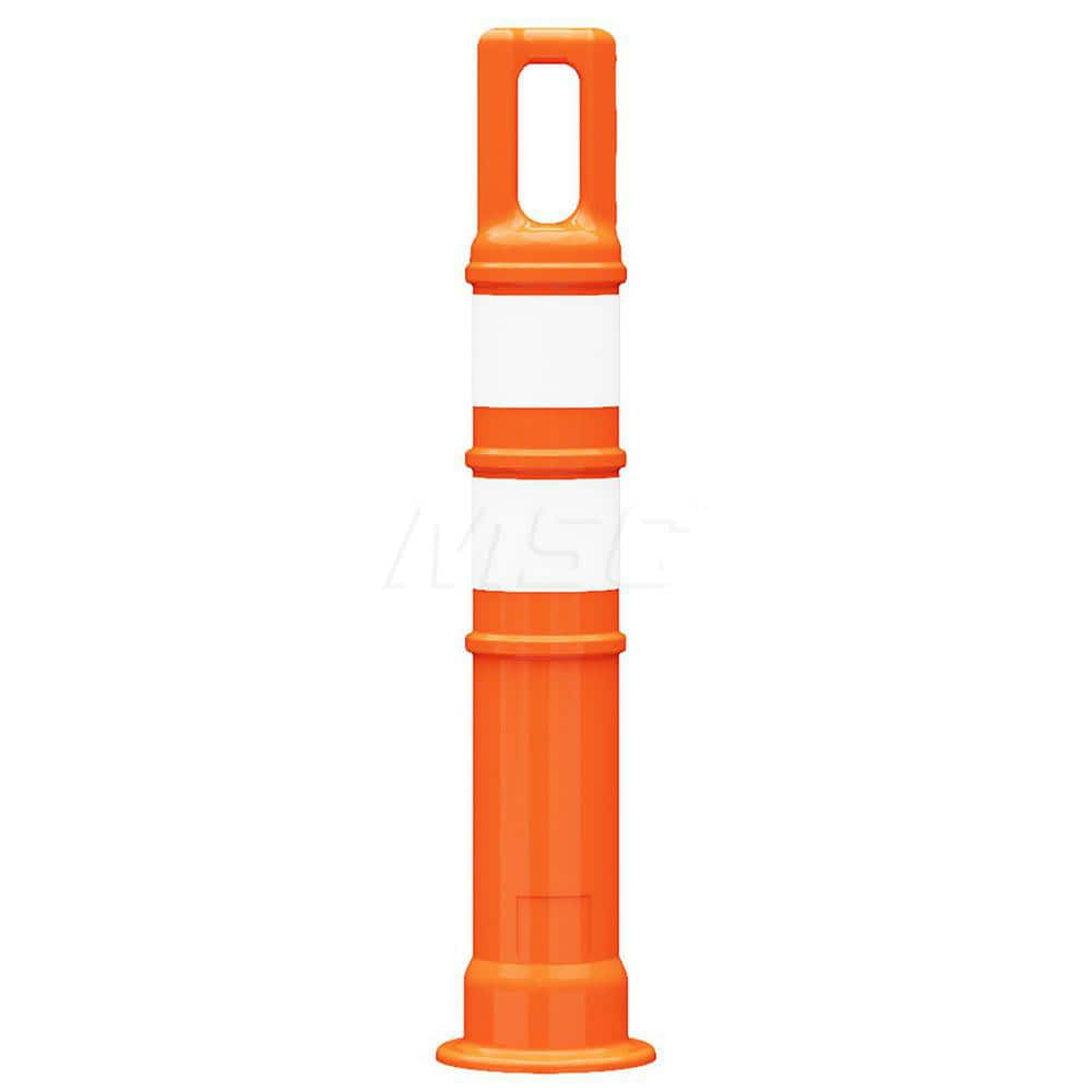 Traffic Barrels, Delineators & Posts; Type: Handle Top Delineator; Material: LDPE; Reflective: Yes; Base Needed: Yes; Height (Inch): 28; Width (Inch): 4-1/2; Additional Information: Sub Brand: Watchtower ™; Sheeting Grade: Engineer; Stripe Color: White; D