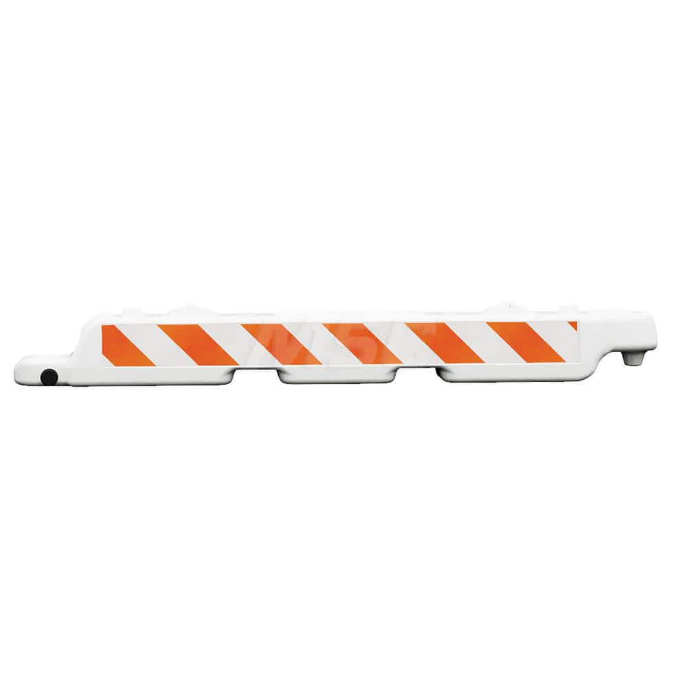 Traffic Barrels, Delineators & Posts; Type: Airport Barricade; Material: HDPE; Reflective: Yes; Base Needed: Yes; Width (Inch): 96; Additional Information: Sheeting Grade: Diamond; Includes: Flag Mount, Light Hole for 360 Degrees Lights, Space for Barrica