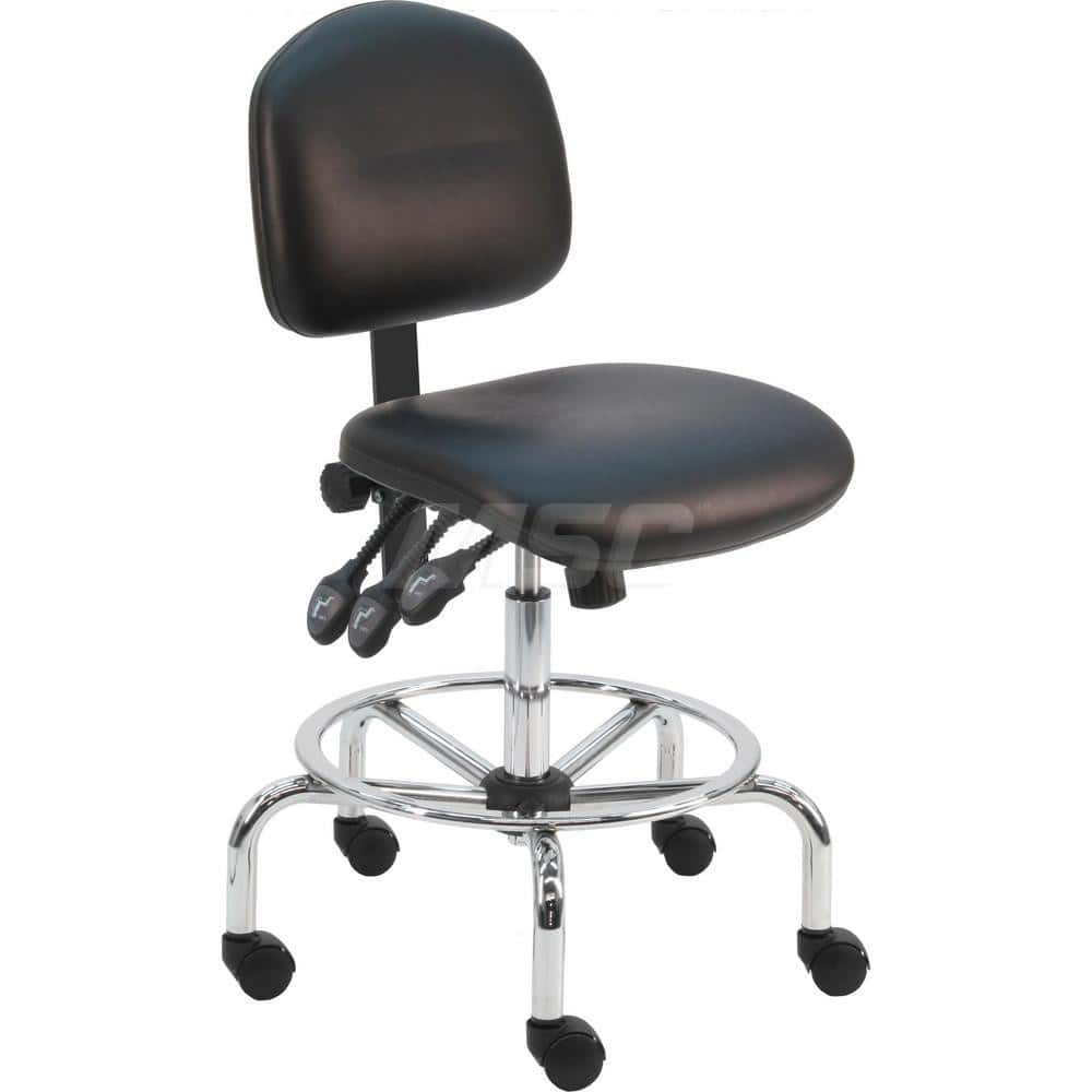 Task Chair: Vinyl, Black