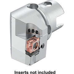 RH KM Negative (Axial) Negative (Radial) Indexable Turning Toolholder - 93deg; Lead Angle, -6° (Axial)/-6.5° (Radial), 80mm Shank Diam, Takes CNUX191016R Inserts