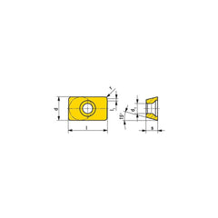 Milling Insert:  LDMT 1504PDSR-29 CTPP235,  CTPP235,  Solid Carbide N/A Finish,