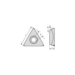 Milling Insert:  TEHX 16T3ZF WTN1205,  WTN1205,  Solid Carbide N/A Finish,